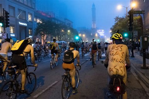 Photos: World Naked Bike Ride hits the streets of Chicago